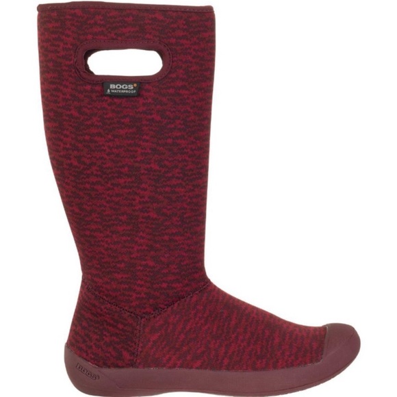 Bogs Shoes Bogs Womens Summit Knit Boots Buffalo Waterproof Raisin Size 7 Machine Washable